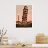 Der Schiefe Turm von Pisa, Italien Poster (Küche)