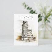 Der Schiefe Turm von Pisa, Italien Postkarte (Stehend Vorderseite)