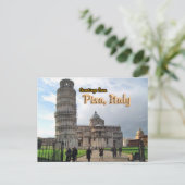 Der Schiefe Turm von Pisa, Italien Postkarte (Stehend Vorderseite)