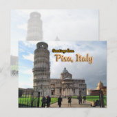 Der Schiefe Turm von Pisa, Italien Postkarte (Vorne/Hinten)