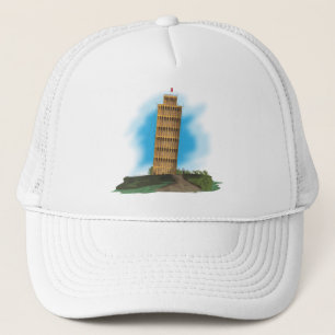 Der Schiefe Turm von Pisa, Italien Truckerkappe