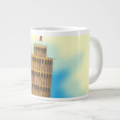 Der Schiefe Turm von Pisa Jumbo-Tasse (Vorderseite Rechts)