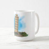 Der Schiefe Turm von Pisa Kaffeetasse (VorderseiteRechts)