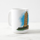Der Schiefe Turm von Pisa Kaffeetasse (Vorderseite Links)