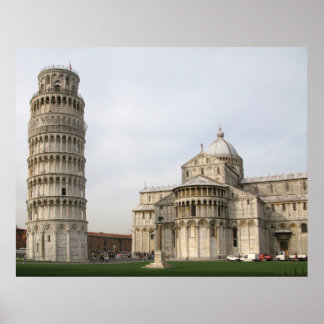Der Schiefe Turm von Pisa Poster