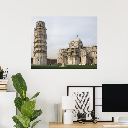 Der Schiefe Turm von Pisa Poster (Heimbüro)