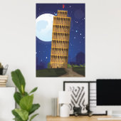 Der Schiefe Turm von Pisa Poster (Heimbüro)