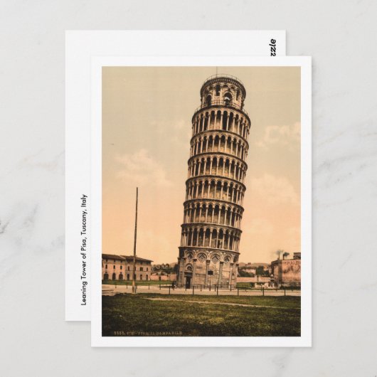 Der Schiefe Turm von Pisa, Toskana, Italien Postkarte (Vorne/Hinten)