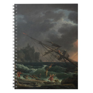 Der Schiffbruch von Claude-Joseph Vernet Notizblock