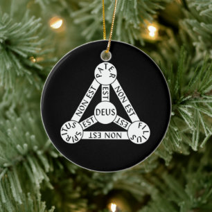 Der Schild des Dreifaltigkeitszaubers Keramik Ornament