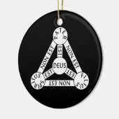 Der Schild des Dreifaltigkeitsziers (beidseitig) Keramik Ornament (Links)