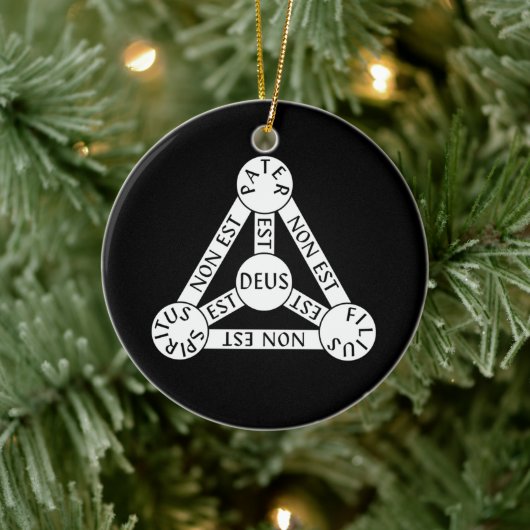 Der Schild des Dreifaltigkeitsziers Keramik Ornament (Baum)