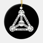 Der Schild des Dreifaltigkeitsziers Keramik Ornament (Vorne)