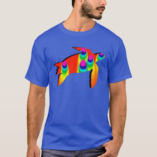 DER SCHILDKRÖTE-REGENBOGEN T-Shirt (Vorderseite)