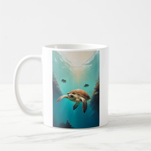Der Schildkröten-Becher  Kaffeetasse (Links)