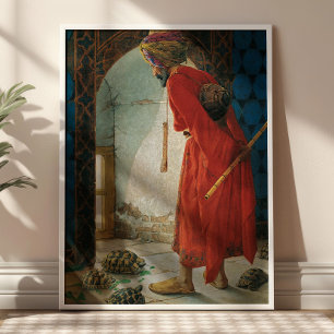 Der Schildkrötentrainer von Osman Hamdi Bey Vintag Poster