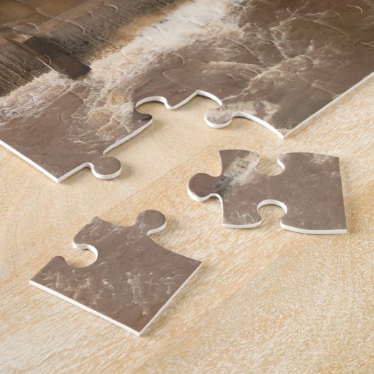 Der schilfige Fluss nach dem Sturm Puzzle (Seite)