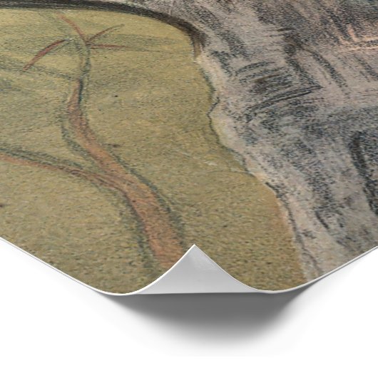 Der Schimpanse von Joseph Wolf Poster (Ecke)