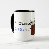 Der Schinken-Radio-Tasse des alten Timers fertigen Tasse (Vorderseite Links)