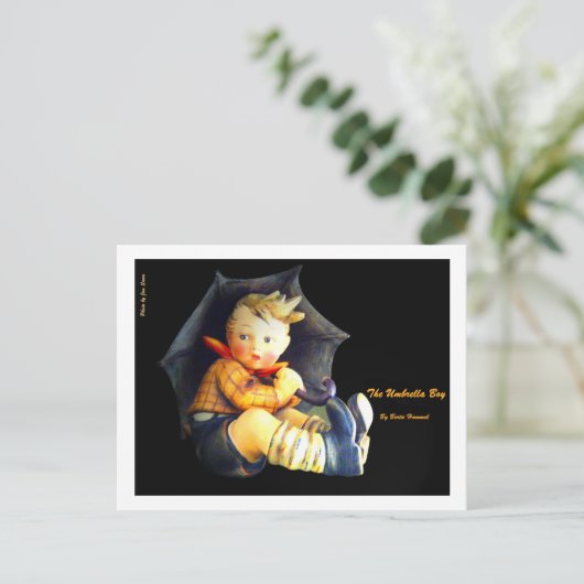 Der Schirmjunge Postkarte (Stehend Vorderseite)