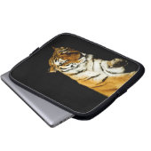 Der schlafende Amur-Laptop-Sieb Laptopschutzhülle (Vorne Knopf)