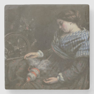 Der schlafende Embroiderer, 1853 Steinuntersetzer