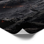 Der schlafende Mond Poster (Ecke)