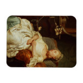 Der Schläfer, 1759 (Öl auf Leinwand) Magnet (Horizontal)