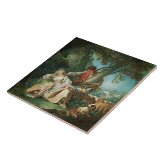 Der Schlafstopp von François Boucher Fliese (Seite)