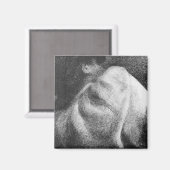 Der Schläger von Georges Seurat Magnet (Vorderseite/Rückseite)