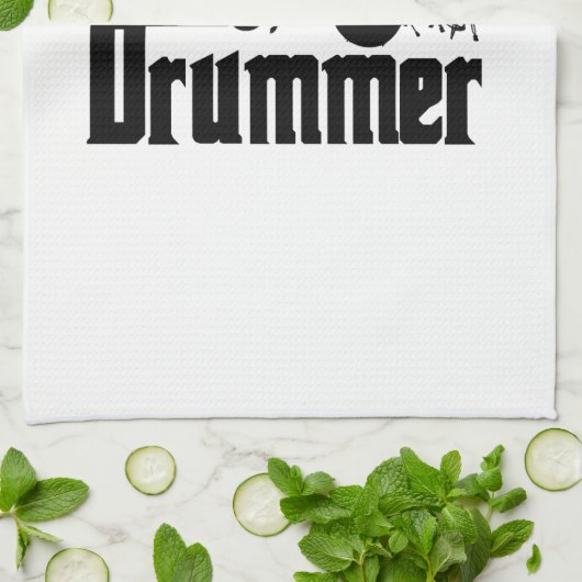 Der Schlagzeuger Geschirrtuch (Gefaltet)
