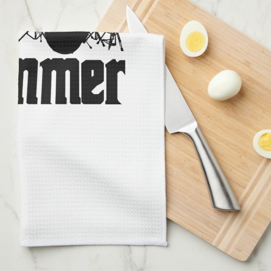 Der Schlagzeuger Geschirrtuch (Viertel Falte)