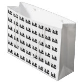 Der Schlagzeuger Große Geschenktüte (Vorderseite Schrägansicht)