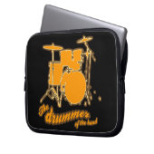 Der Schlagzeuger Laptopschutzhülle (Vorderseite Links)