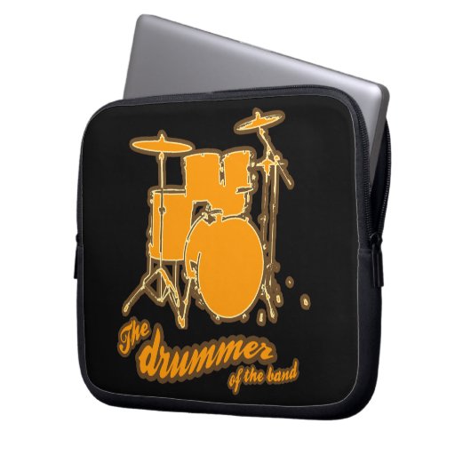 Der Schlagzeuger Laptopschutzhülle (Vorderseite Links)