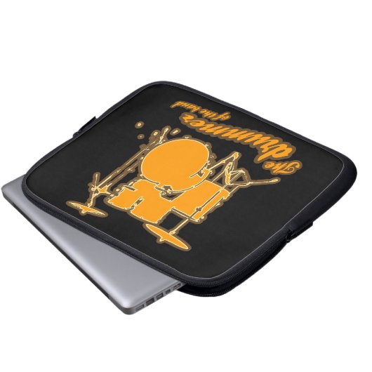 Der Schlagzeuger Laptopschutzhülle (Vorne Knopf)