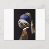 Der Schlamm mit einem Perlenohrring Postkarte (Vorderseite)