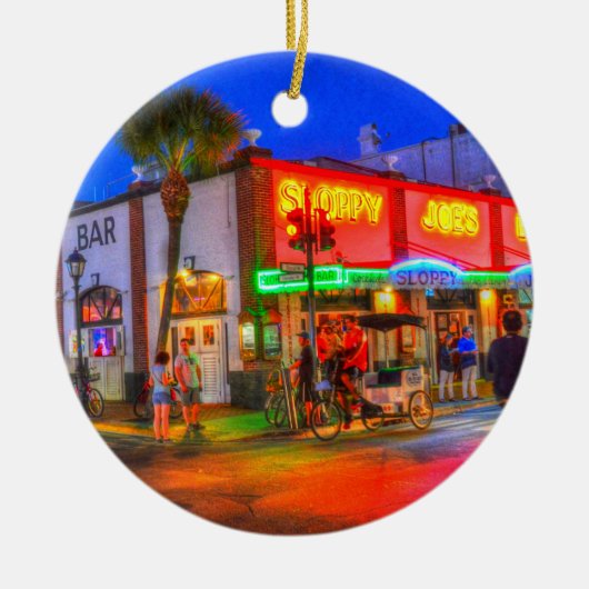 Der schlampige Joe's Key West Keramikornament (Vorne)