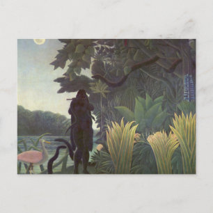 Der Schlangenbeschwörer von Henri Rousseau Postkar Postkarte