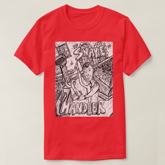 Der Schlangenhandler T-Shirt (Design vorne)