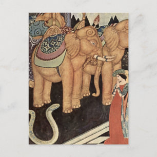 „Der Schlangenprinz“ von Edmund Dulac Postkarte