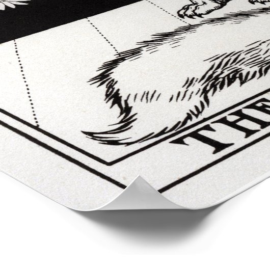 Der schlanke Fuchs - "Hundert Fabeln von La Fontai Poster (Ecke)