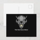 Der schlechte graue Wolf Postkarte (Vorne/Hinten)