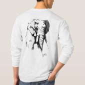 Der schlechte Stier der Männer - langes T-Shirt (Rückseite)