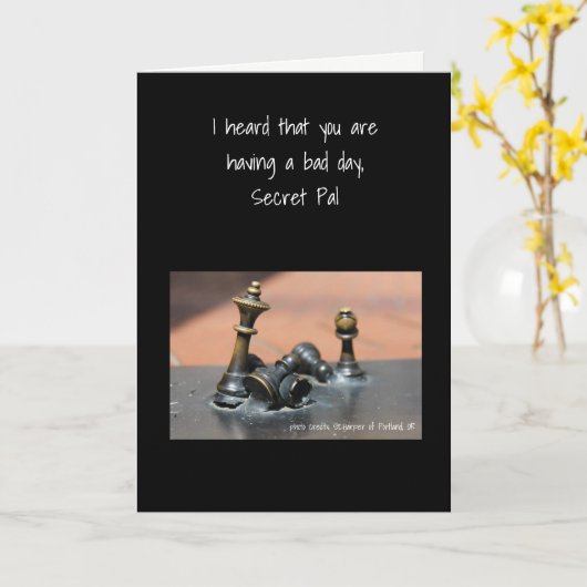 Der schlechte Tag Karte (Gelbe Blume)