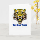 Der schlechte Tiger Karte (Gelbe Blume)