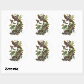 Der schlechte Wille, John Audubon Runder Aufkleber (Blatt)