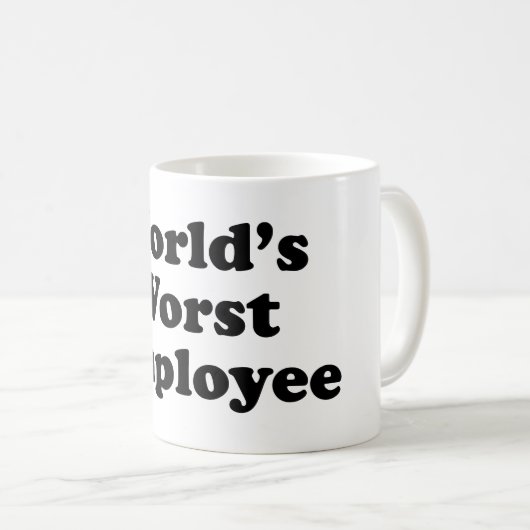 Der schlechteste Angestellte der Welt Kaffeetasse (VorderseiteRechts)