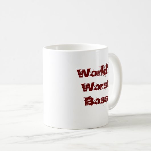 Der schlechteste Chef der Welt Kaffeetasse (VorderseiteRechts)