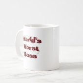 Der schlechteste Chef der Welt Kaffeetasse (Vorderseite Links)